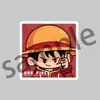 One Piece Luffy Dibujo Animado Anime Acrílico Imán para Refrigerador Decoración Personalizada Periférico Magnético Anime Creación Cultural