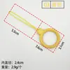 Colgante de anillo hexagonal, accesorio colgante, correa para cámara, llavero de unidad USB, correa para teléfono de mini oso, hecho a medida
