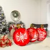 Pelota Navideña Inflable Nueva Transfronteriza PVC Ecológico Decoración Festiva para Interiores y Exteriores Pelota Juguete