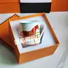 Taza de Porcelana Fina de Hueso de Palacio Vintage de Lujo Ligero Estilo Europeo Transfronterizo Taza para Leche para Desayuno Taza para Avena Taza de Oficina para Café
