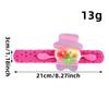 Hong Kong amor Papá Noel oso raqueta anillo lindo niños franela pulsera luminosa Navidad anillo a presión regalo