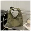 Bolso de Pana de Comercio Exterior para Mujer, Gran Capacidad, Nuevo Modelo 2026, Bolso de Hombro Versátil Casual Otoño e Invierno, Bolso Tote para Estudiantes