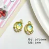 Colgante de Luna con Incrustaciones de Perla de Aleación y Circonita Colgante Materiales para Pulsera, Collar, Pendientes y Otros Accesorios de Joyería DIY