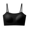 Chaleco Sin Rastro para Mujer Ropa Interior Invisible con Almohadilla en el Pecho Cobertura Anti-Brillo Tubo para Glándula Mamaria Sujetador Integrado Camisola Integrada