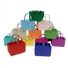 Bolsa de fieltro publicitaria personalizada, logo personalizado, bolso de gran capacidad, bolso de hombro tipo tote, bolsa de compras, bolsa de regalo