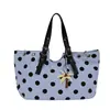 Bolsa de Hombro de Lunares Estilo Universitario de Nicho Japonés y Coreano para Mujer Verano 2026 Gran Capacidad para Clase y Viaje al Trabajo