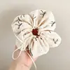 Goma para el pelo con lazo color crema para niña dulce, Scrunchie versátil estilo coreano, Cuerda para el pelo, Accesorio para moño, Banda elástica alta para el pelo