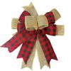 Adornos navideños con corona Ming, nuevos y creativos adornos de lazo grande multicapa, accesorios de decoración de corona para árbol de Navidad