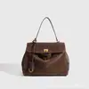 Bolso Kelly de Velour Esmerilado para Mujer Bolso Tote Retro con Cierre y Asa Gran Capacidad Bolso Grande para Axila Bolso de Hombro Único Cruzado
