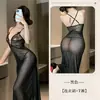 Fan Lei Falda Larga Sexy Lencería Sexy Encaje Transparente Ol Uniforme Profesional Vestido de Antro Conjunto de Pijama 941