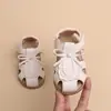Sandalias Casuales Transpirables de Princesa para Niñas de Suela Suave, Estilo Verano 2026, Sandalias Cerradas de Punta a la Moda y Versátiles para Niños