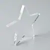 Rompecabezas Transparente Acrílico en Blanco Personalizado con Forma de Corazón Decoración de Regalo Pieza Manualidades del Día de la Madre Adorno de Escritorio