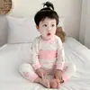 Pijamas para Bebé Ropa Interior Algodón Primavera y Otoño Cintura Alta Protección de Barriga Set Dividido para Recién Nacidos Ropa de Otoño para Bebé Pantalones de Otoño Ropa Básica
