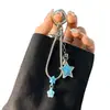 Moda estilo coreano estilo ins cadena de hueso de serpiente estrella correa para teléfono llavero colgante para bolso de cámara CCD para niñas