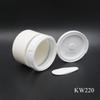 Elogie o Novo Pote de Creme de Plástico Flip-Top com Colher 100g Pote Redondo de Plástico para Removedor de Maquiagem com Forro Substituível