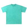 Camiseta Pesada de 230g para Hombre, Algodón Puro, Lavado Vintage, Corte Holgado, Mangas Cortas Desgastadas, Artículo Popular Transfronterizo, En Stock, Estilo Urbano