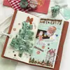 Momo Navidad Crochet Hecho a Mano Cinta PET Tema Festivo Vintage Diario Fondo DIY Decoración Collage