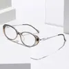 Nuevas gafas de lectura para mujer con montura ovalada y lentes de cristal de alta definición, gafas con montura retro artística para leer