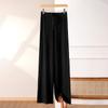 Pantalones de Lana de Otoño e Invierno para Mujer Cintura Alta Adelgazantes Cálidos Tejidos Pantalones Hallen Sueltos de Pie Pequeño Ropa Exterior Pantalones Zanahoria Pantalones Casuales