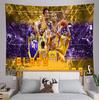 Tela Colgante Conmemorativa de Kobe Tela de Fondo para Mesita de Noche NBA Lakers Dormitorio Tela Decorativa para Mesita de Noche Tapiz de Cancha de Baloncesto Colgante de Pared