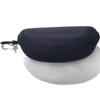 Estuche EVA con cremallera para gafas anti-presión estuche para gafas de sol Estuche portátil con gancho Estuche negro con cremallera Estuche para gafas de montura grande