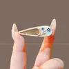 Pinza para el pelo de estampado de leopardo para mujer, estilo nuevo, para flequillo y cabellos sueltos, pinza lateral invisible estilo coreano, accesorio para el cabello
