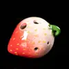 Artesanía de cerámica Ocarina de seis agujeros de cerámica Alto Hongyin Ocarina de 6 agujeros envío de canciones Cordón de PU