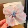 Pinza para el pelo con lazo para niña, bonita pinza de malla para el pelo, accesorio para el pelo de verano Mori Beauty para niña