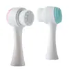 Cepillo Limpiador Facial de Silicona, Cepillo Limpiador Facial de Doble Cara, Cepillo de Limpieza Profunda para el Rostro, Cepillo Facial de Cerdas Suaves, Herramienta Manual para Limpiar el Rostro