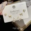 Pendientes de dopamina de plata S925, un paquete de tres pares de tachuelas coloridas, pendientes de lujo ligero de alta gama, accesorios para orejas versátiles de nicho al por mayor