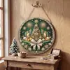 Adornos Navideños 5D Transfronterizos con Diamantes de Forma Irregular, Decoraciones DIY Festivas, Reno de Halloween, Papá Noel, Cascanueces, Nieve