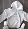 Nova Moda Outono e Inverno Marca Tendência Moletom com Capuz Estampado Manga Longa Conjunto Jaqueta Versátil Casual Masculina Tendência