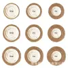 Posavasos de Paja Transfronterizos, Decoración de Restaurante, Bases Aislantes Redondas para Platos, Bases para Cazuelas, Posavasos de Café Tejidos de Tule, Manteles Individuales