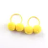 Elásticos de Cabelo Pequenos com Pompons para Crianças, Estilo de Exportação, Acessório de Cabeça Fofo para Bebês e Crianças Pequenas, Acessórios de Cabelo para Meninas Que Não Danificam o Cabelo, Adequado para Rabos de Cavalo Duplos