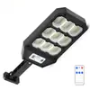 Lámpara de Calle Exterior Alimentada por Energía Solar con Sensor de Movimiento, Iluminación LED para Uso Doméstico, Se Enciende Automáticamente al Anochecer, Lámpara de Calle Solar