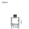 Frasco Transparente Espesso para Aromaterapia de Vidro Material Cristal Branco Frasco Romano de Vidro para Aromaterapia com Tampa Sub-frasco para Aromaterapia