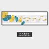 Cuadro colgante con diseño de nueve peces, para dormitorio, koi, Jucai, sala de estar, pasillo, moderno, ligero, de lujo, mármol, hoja de ginkgo, mesita de noche, pintura decorativa