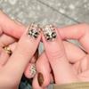 Uñas Otoño e Invierno Armadura Sentido Avanzado Ojo de Gato Estilo Fragante Pieza de Armadura para Uñas Caperucita Roja Explosivo Usable Armadura Prefabricada