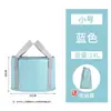 Balde para banho de pés isolado extra alto acima do joelho, dobrável e portátil, com suporte dobrável, balde para lavar os pés, bolsa para banho de pés para mulheres