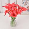 Flor Artificial Lírio-calla Mini PU Decoração de Casa Casamento Fotografia Sensação Planta Artificial Buquê Fabricante Atacadista