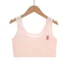 Ropa interior de desarrollo para niñas en verano, chaleco pequeño de doble capa, para niñas de 7 a 14 años, adecuado para estudiantes de primaria y secundaria, algodón puro, evita abultamientos