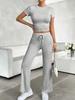 Amazon Europa y Estados Unidos transfronterizo 2025 nuevo traje casual chaqueta de manga corta pantalones ropa para el hogar ropa deportiva ropa de yoga