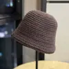 Chapéu de Pescador Retrô Estilo Coreano Outono e Inverno para Mulheres, Chapéu Balde de Copa Redonda, Chapéu de Tricô Quente em Forma de Sino, Chapéu Cloche Versátil para Emagrecer o Rosto