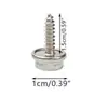 Tornillo de Acero Inoxidable Hebilla Blanca Grande, Hebilla de Presión Remache de Reparación para Toldo de Barco, Hebilla Blanca Grande de Metal para Tienda