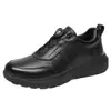 Envío directo Nuevos Zapatos Casuales de Negocios con Superficie de Cuero, Suela Suave y Hebilla Giratoria, Moda Tendencia Otoño 2026, Zapatos de Cuero con Suela Gruesa