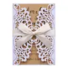 Pin AliExpress laser oco cartão de casamento cartão de convite cartão perolado papel rosa luz carta de convite Zhejiang atacado