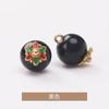 Botões de Contas Redondas de Vidro, Botões de Jade de Imitação de Estilo Chinês, Terno Tang, Hanfu, Botões Decorativos Costurados à Mão para Cheongsam de Estilo Antigo, Jin Da