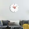 Reloj de Pared Creativo Europeo Simple para Sala de Estar Silencioso Acrílico Flamenco Venta Caliente en Amazon