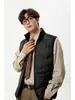 Chaleco de plumón Enbu para otoño e invierno para hombre, cálido, casual y deportivo, con un relleno del 90% de plumón de pato blanco y un cuello alto