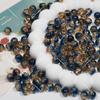 Venta al por mayor Cuentas de Vidrio Explosión Craquelado Hielo de 8 mm Cuentas Sueltas de Vidrio DIY Hecho a Mano Material para Pulsera Collar con Cuentas